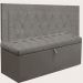 Kit Cabeceira Lunna + Calçadeira Itália Queen 160 CM Suede Cinza - D A Decor