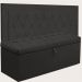 Kit Cabeceira Lunna + Calçadeira Itália Queen 160 CM Suede Preto - D A Decor