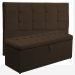 Kit Cabeceira Mel + Calçadeira Itália Solteiro 90 CM Suede Marrom - D A Decor