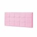 Painel Casal Strass Jordania 140 CM Suede Rosa - D A Decor