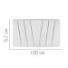 Painel Estofada Bélgica 100CM Solteiro Suede Branco - D A DECOR