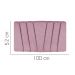 Painel Estofada Bélgica 100CM Solteiro Suede Rosa - D A DECOR