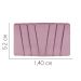 Painel Estofada Bélgica 140CM Casal Suede Rosa - D A DECOR