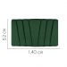 Painel Estofada Bélgica 140CM Casal Suede Verde - D A DECOR