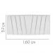 Painel Estofada Bélgica 160CM Queen Suede Branco - D A DECOR