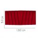 Painel Estofada Bélgica 160CM Queen Suede Vermelho - D A DECOR