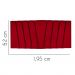 Painel Estofada Bélgica 195CM King Suede Vermelho - D A DECOR