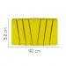 Painel Estofada Bélgica 90CM Solteiro Suede Amarelo - D A DECOR