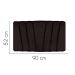Painel Estofada Bélgica 90CM Solteiro Suede Marrom - D A DECOR