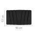 Painel Estofada Bélgica 90CM Solteiro Suede Preto - D A DECOR