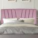 Painel Estofada Bélgica 90CM Solteiro Suede Rosa - D A DECOR