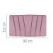 Painel Estofada Bélgica 90CM Solteiro Suede Rosa - D A DECOR