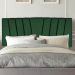 Painel Estofada Bélgica 90CM Solteiro Suede Verde - D A DECOR