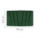 Painel Estofada Bélgica 90CM Solteiro Suede Verde - D A DECOR