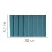 Painel Estofada Carla 100CM Solteiro Suede Azul Turquesa - D A DECOR
