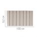 Painel Estofada Carla 100CM Solteiro Suede Bege - D A DECOR