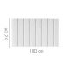 Painel Estofada Carla 100CM Solteiro Suede Branco - D A DECOR