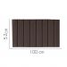 Painel Estofada Carla 100CM Solteiro Suede Marrom - D A DECOR