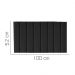 Painel Estofada Carla 100CM Solteiro Suede Preto - D A DECOR