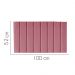 Painel Estofada Carla 100CM Solteiro Suede Rosa - D A DECOR