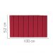 Painel Estofada Carla 100CM Solteiro Suede Vermelho - D A DECOR