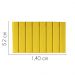 Painel Estofada Carla 140CM Casal Suede Amarelo - D A DECOR