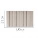 Painel Estofada Carla 140CM Casal Suede Bege - D A DECOR