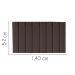 Painel Estofada Carla 140CM Casal Suede Marrom - D A DECOR