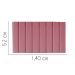 Painel Estofada Carla 140CM Casal Suede Rosa - D A DECOR
