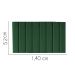 Painel Estofada Carla 140CM Casal Suede Verde - D A DECOR