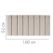 Painel Estofada Carla 160CM Queen Suede Bege - D A DECOR
