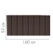 Painel Estofada Carla 160CM Queen Suede Marrom - D A DECOR
