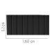 Painel Estofada Carla 160CM Queen Suede Preto - D A DECOR