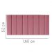 Painel Estofada Carla 160CM Queen Suede Rosa - D A DECOR