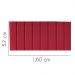 Painel Estofada Carla 160CM Queen Suede Vermelho - D A DECOR