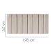 Painel Estofada Carla 195CM King Suede Bege - D A DECOR
