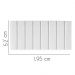 Painel Estofada Carla 195CM King Suede Branco - D A DECOR