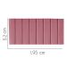 Painel Estofada Carla 195CM King Suede Rosa - D A DECOR