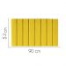 Painel Estofada Carla 90CM Solteiro Suede Amarelo - D A DECOR