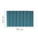 Painel Estofada Carla 90CM Solteiro Suede Azul Turquesa - D A DECOR