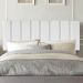 Painel Estofada Carla 90CM Solteiro Suede Branco - D A DECOR