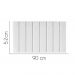 Painel Estofada Carla 90CM Solteiro Suede Branco - D A DECOR