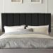 Painel Estofada Carla 90CM Solteiro Suede Preto - D A DECOR