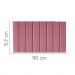 Painel Estofada Carla 90CM Solteiro Suede Rosa - D A DECOR