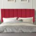 Painel Estofada Carla 90CM Solteiro Suede Vermelho - D A DECOR
