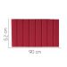 Painel Estofada Carla 90CM Solteiro Suede Vermelho - D A DECOR