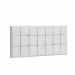 Painel Estofada Espanha 100CM Solteiro Strass Suede Branco - D A DECOR