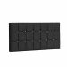 Painel Estofada Espanha 100CM Solteiro Strass Suede Preto - D A DECOR