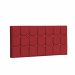 Painel Estofada Espanha 140CM Casal Strass Suede Vermelho - D A DECOR