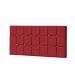 Painel Estofada Espanha 140CM Casal Strass Suede Vermelho - D A DECOR